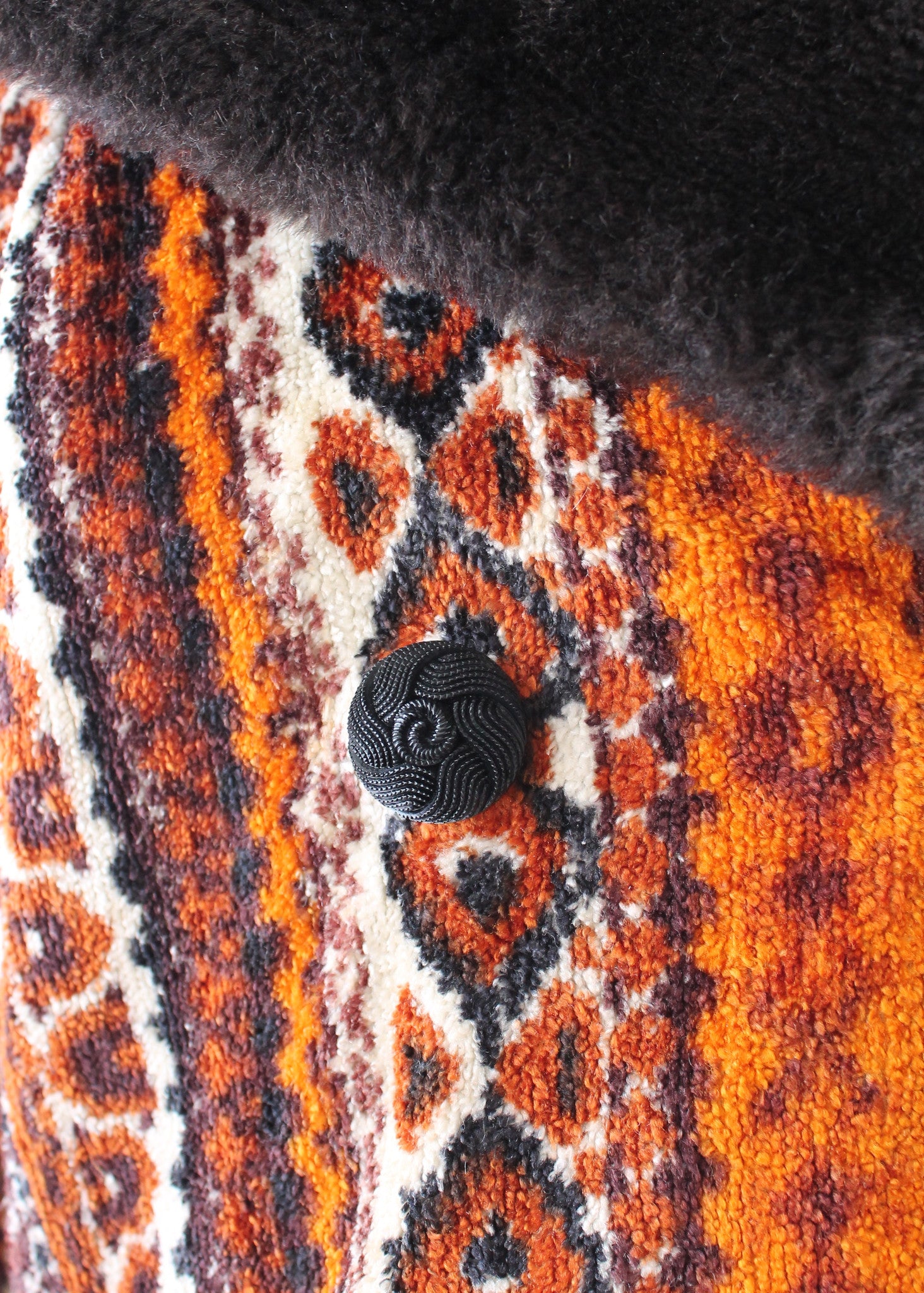 1970s Men's Bohemian Tapestry Carpet Coat