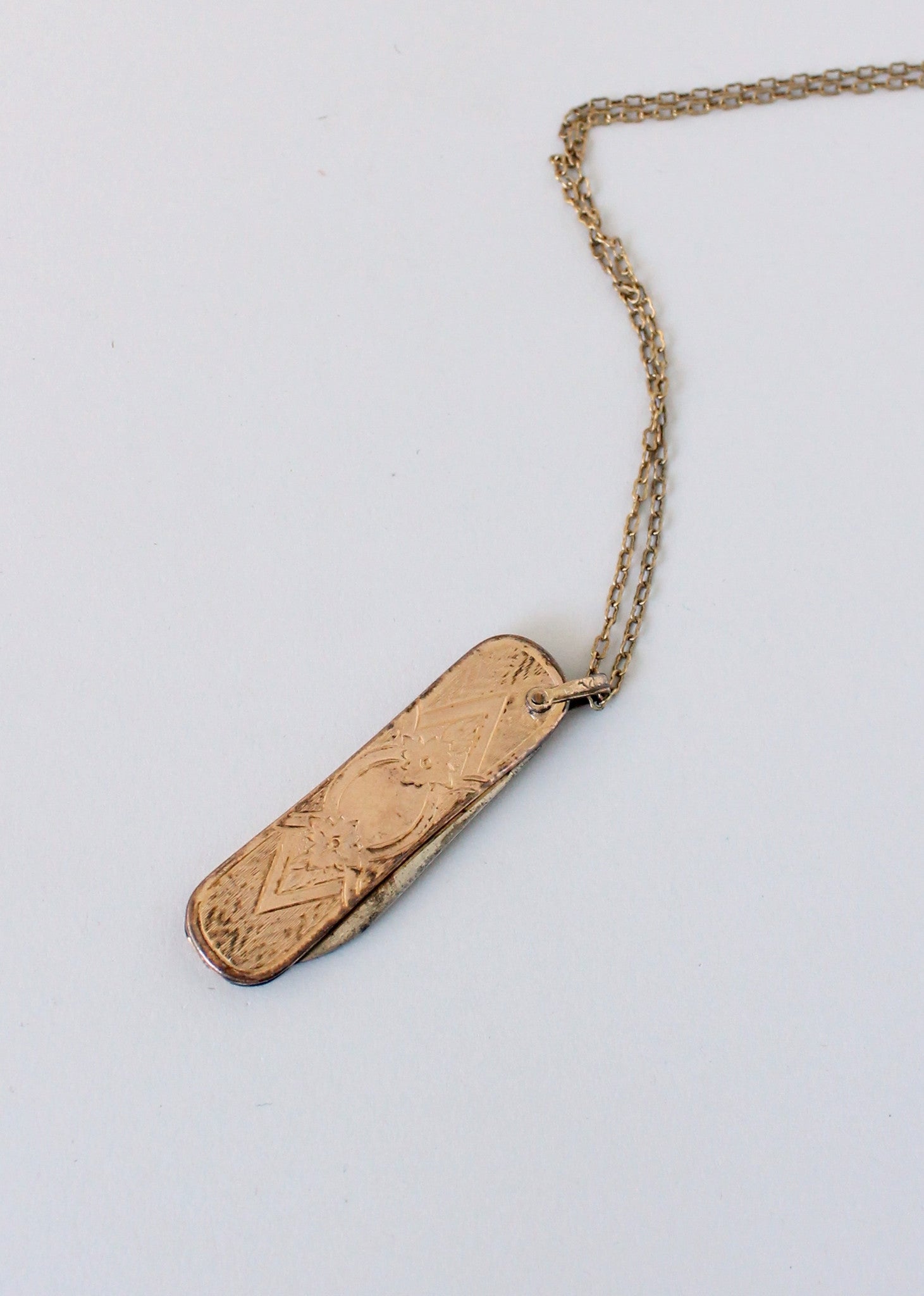 Vintage 1920s Gold Filled Knife Necklace