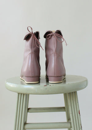 Vintage 1980s Lavender Hippopotamus Boots