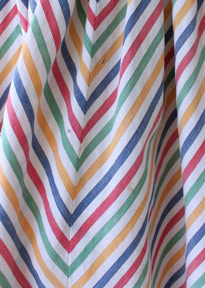 Vintage 1940s Rainbow Striped Two Piece Playsuit