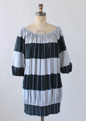 Vintage 1970s Marimekko Graphic Cotton Dress