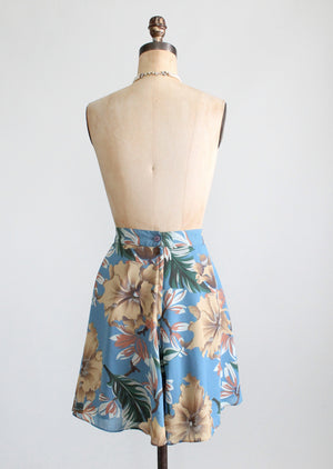 Vintage 1980s Fall Floral Skirt