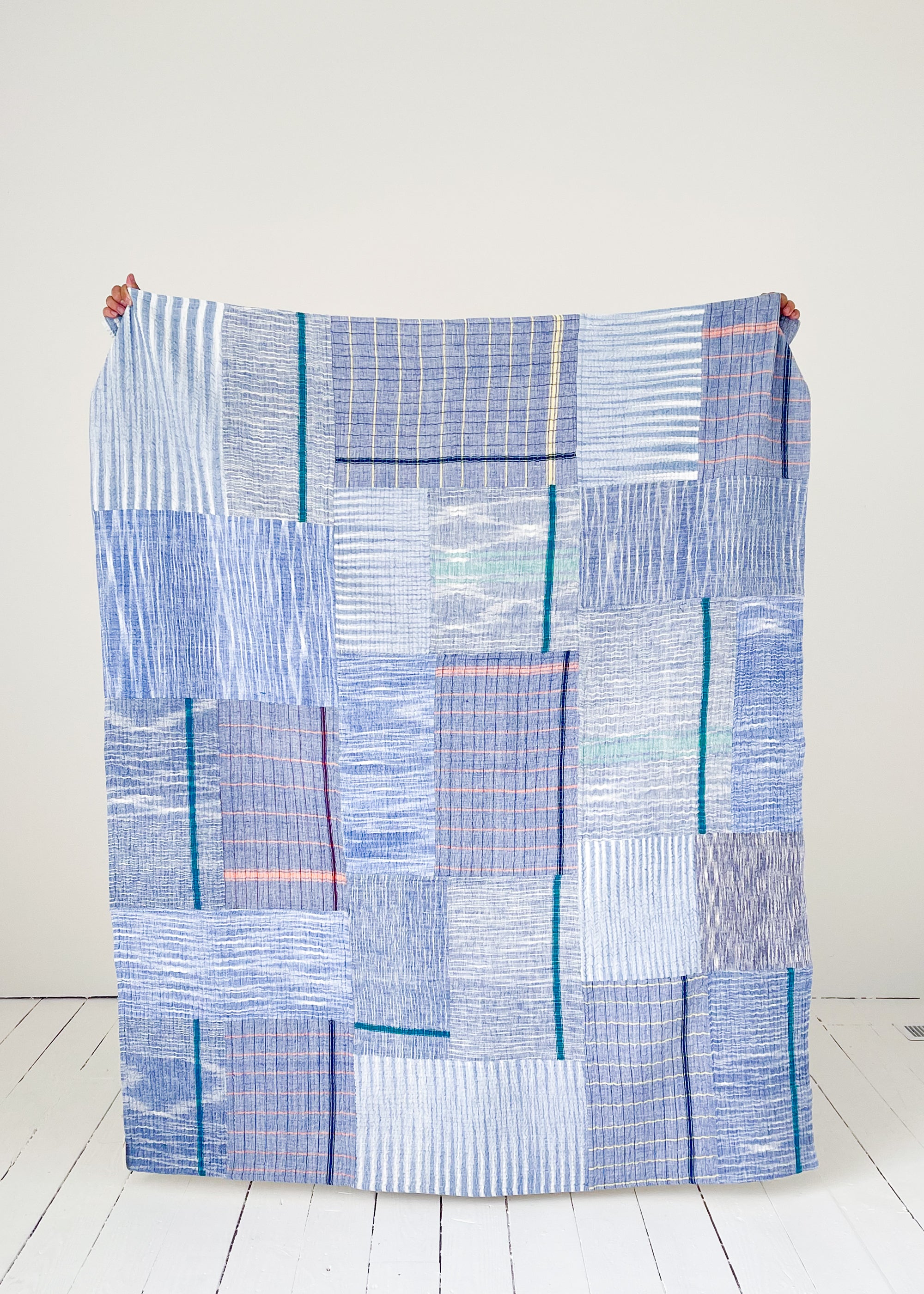 Auntie Oti Vintage Patchwork Kantha Throw Quilt