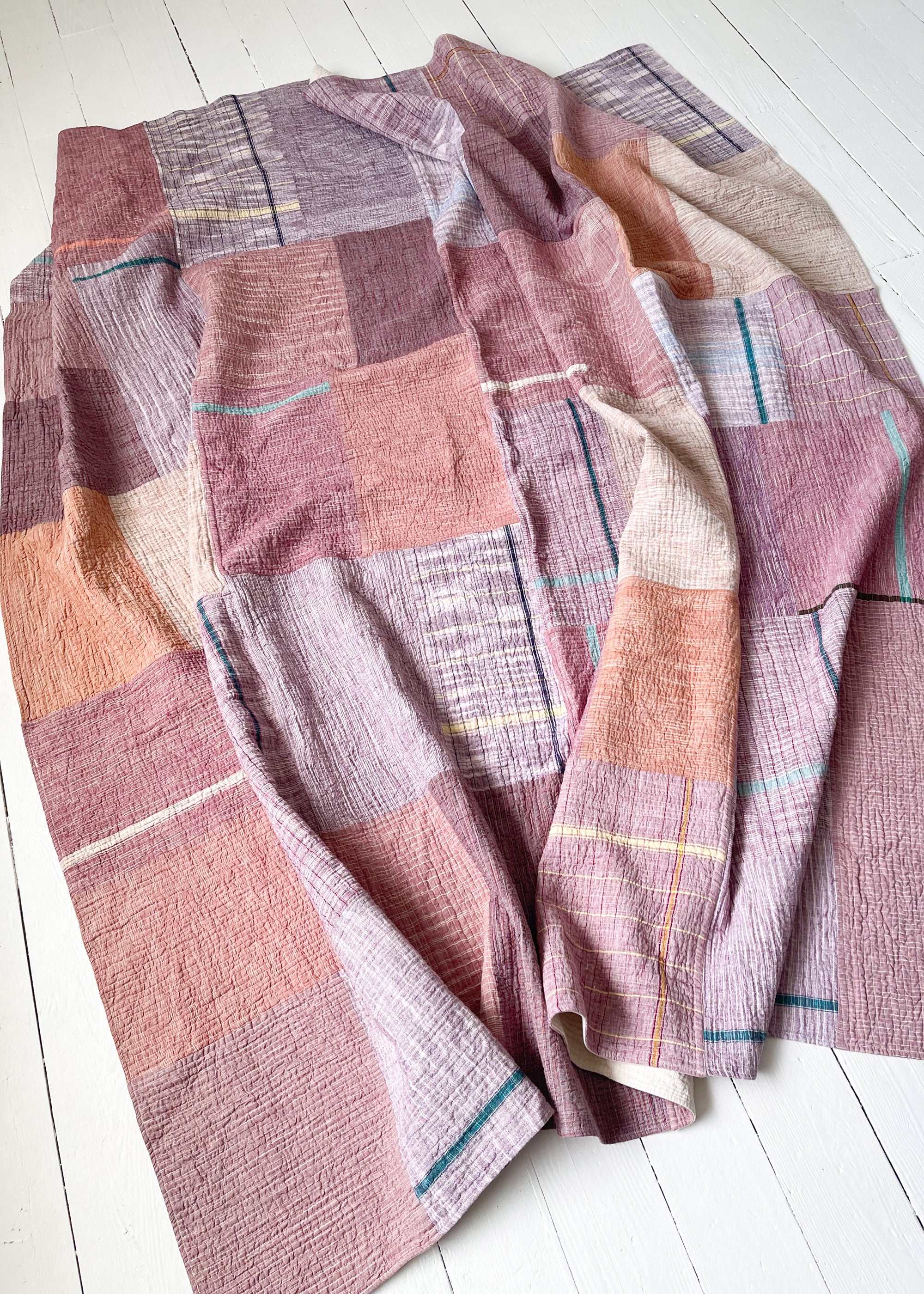 Auntie Oti Vintage Patchwork Kantha Quilt
