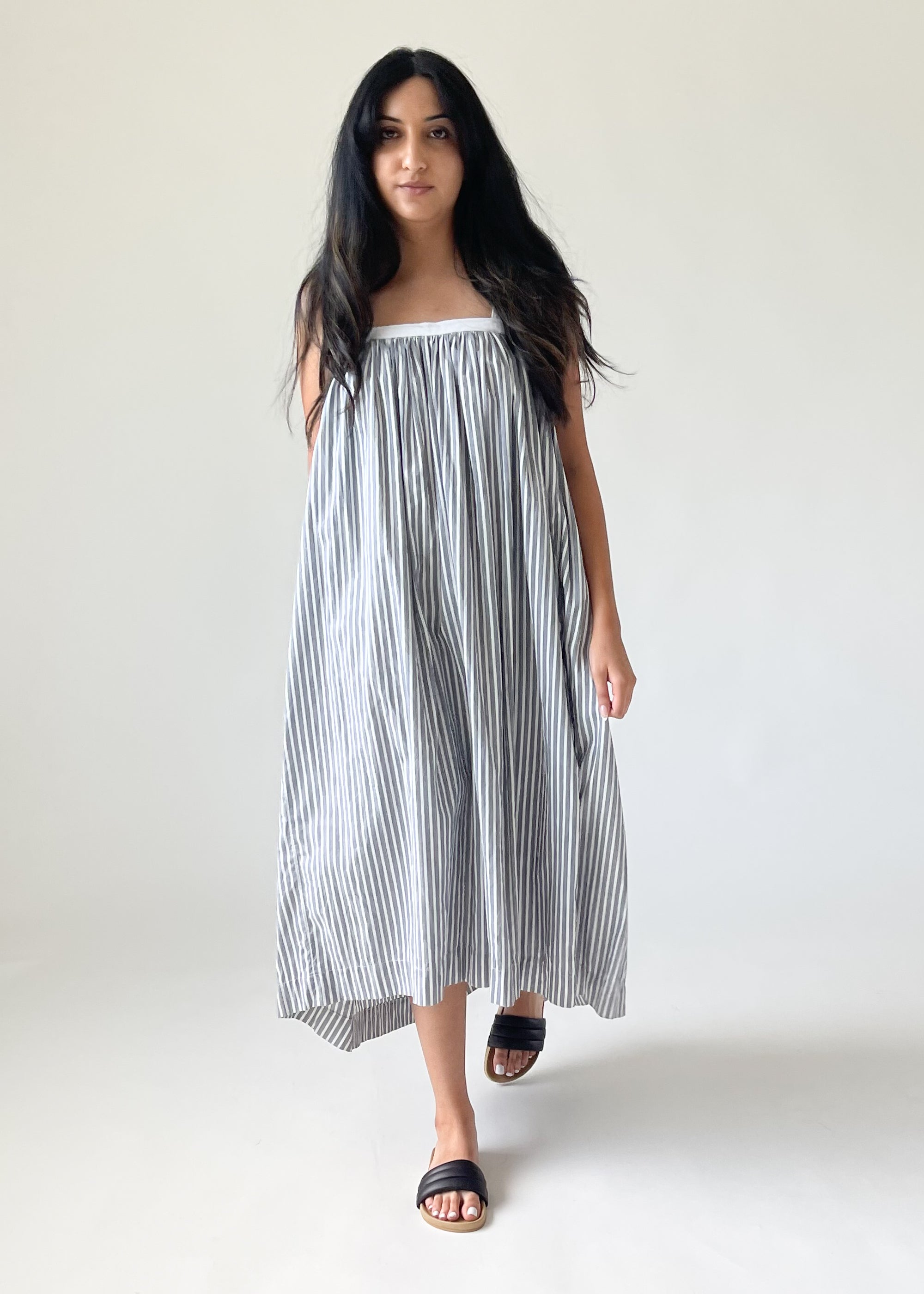 Antique Edwardian Striped Dress (Reworked)