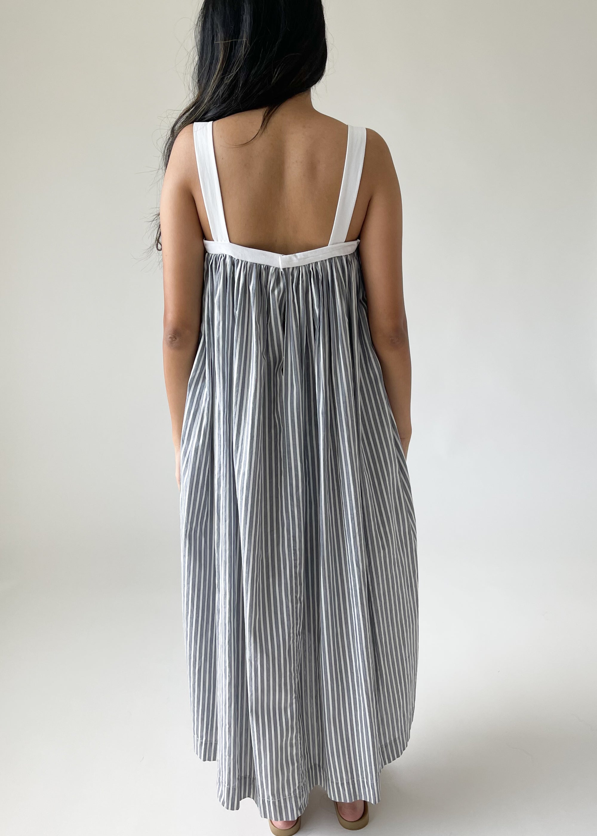 Antique Edwardian Striped Dress (Reworked)