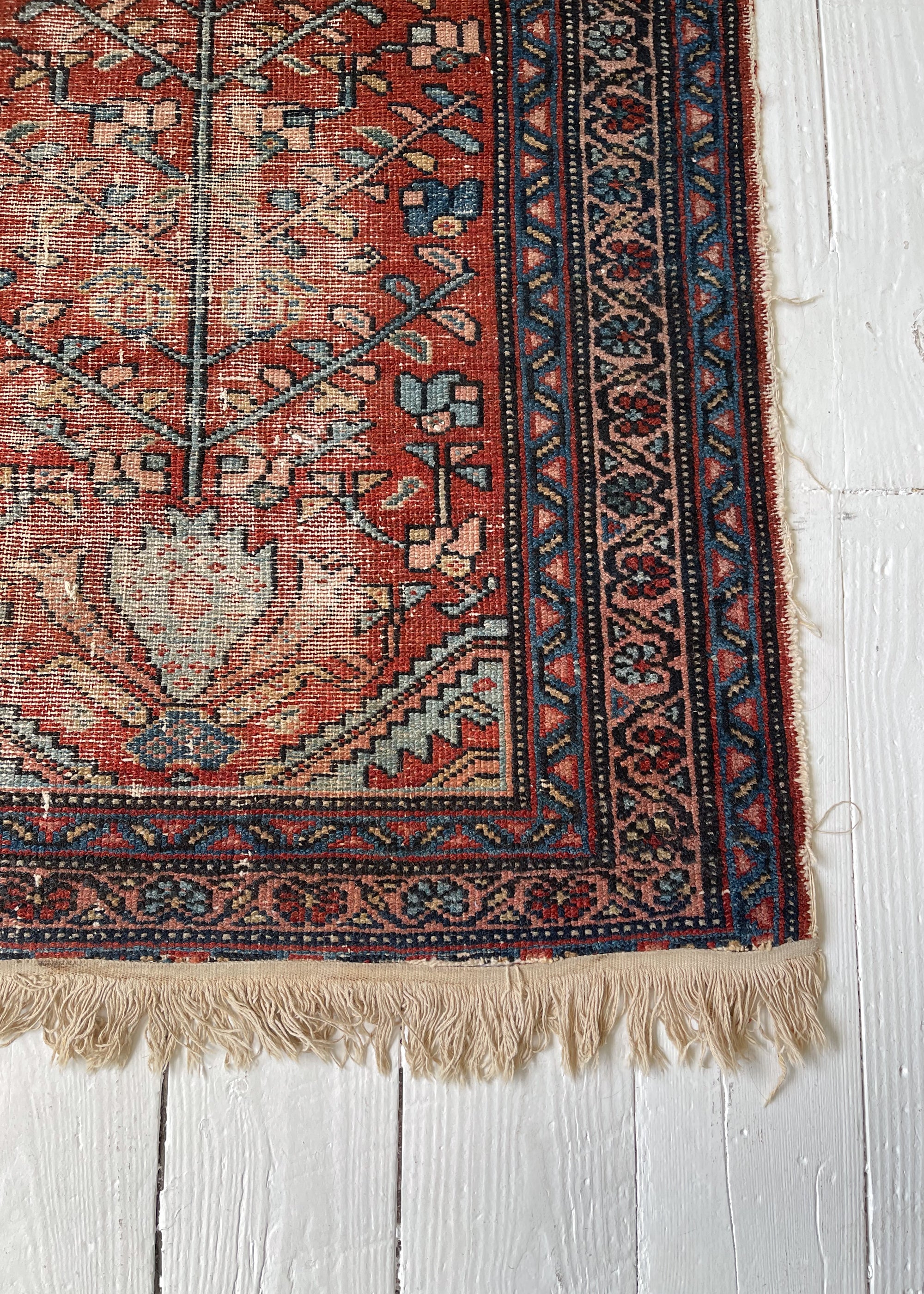 Antique Early 1900s Turkish Small Rug