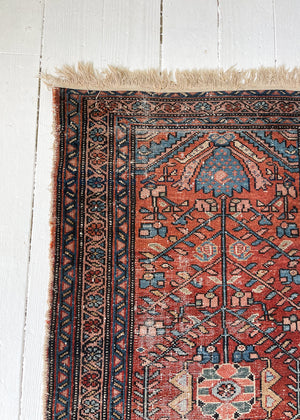 Antique Early 1900s Turkish Small Rug