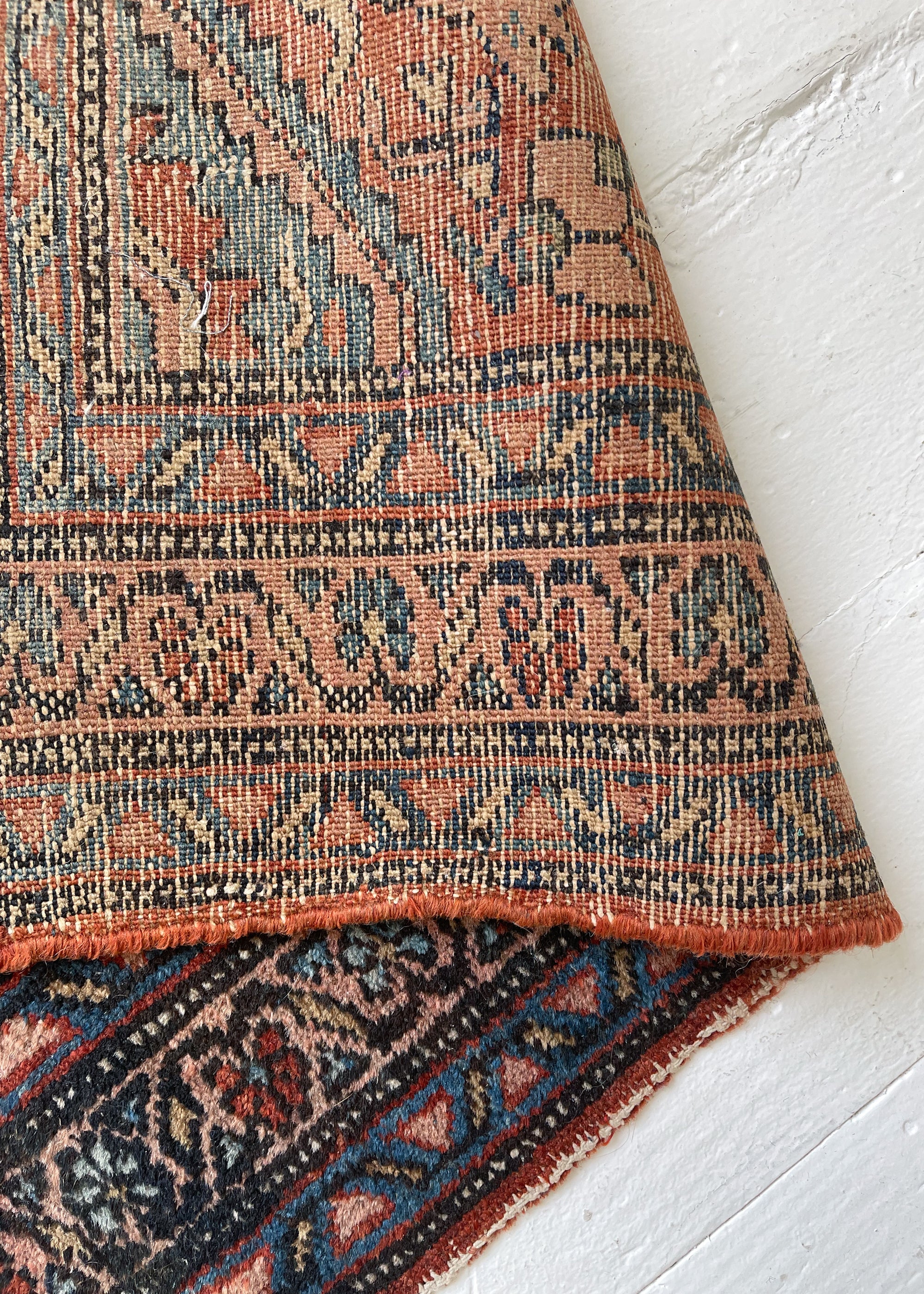 Antique Early 1900s Turkish Small Rug