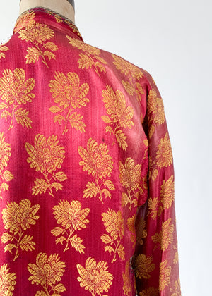 Antique Turkman Silk Brocade Coat