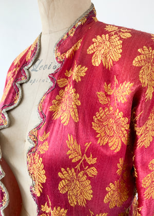 Antique Turkman Silk Brocade Coat