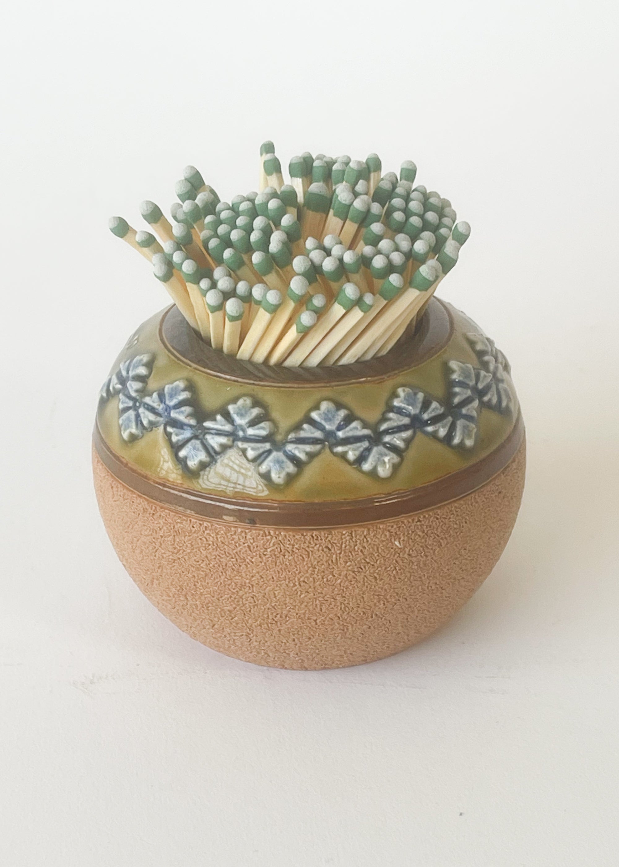 Antique English Match Holder & Strike