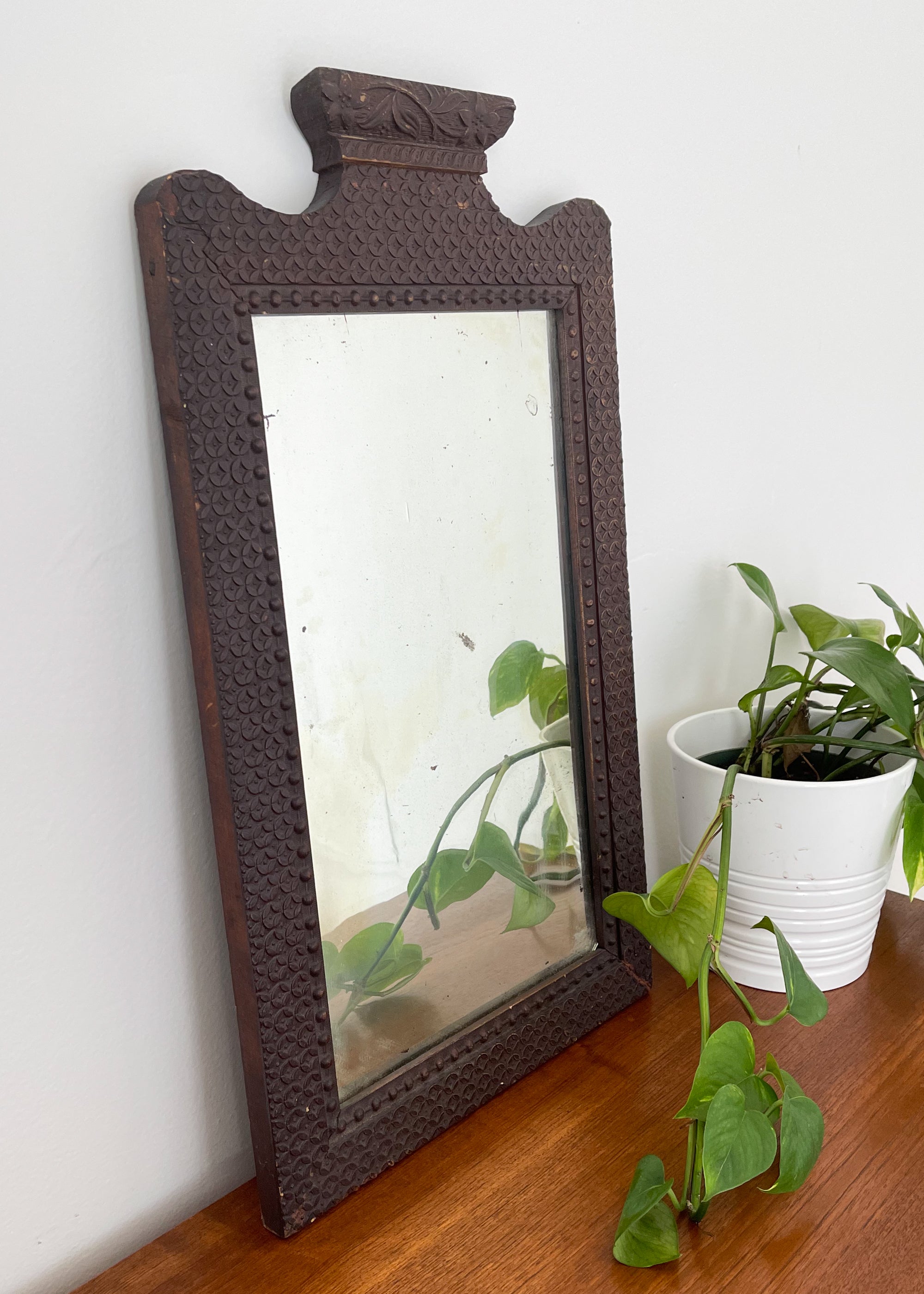 Vintage Carved Wall Mirror
