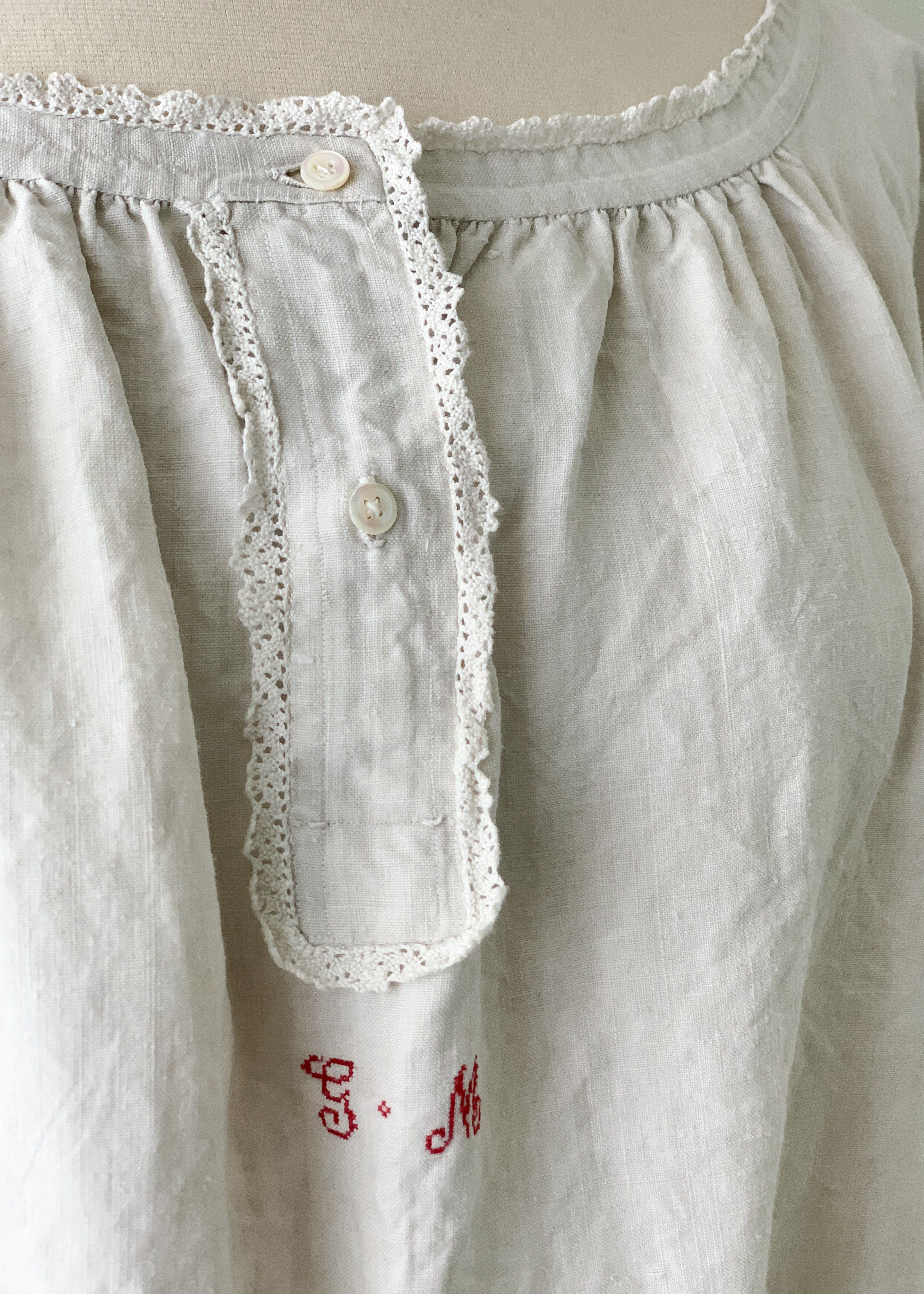 Antique Unbleached Flax Dress