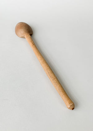 Vintage Hand Carved Wood Spoon