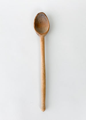 Vintage Hand Carved Wood Spoon