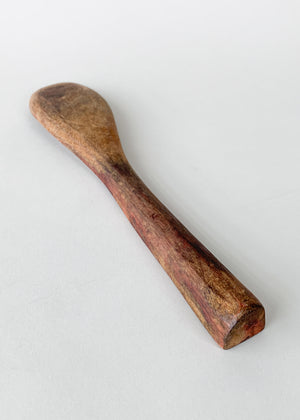 Antique Hand Carved Wood Jam Spoon