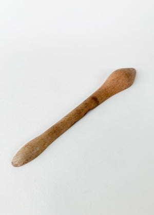 Antique Primitive Carved Wood Spoon