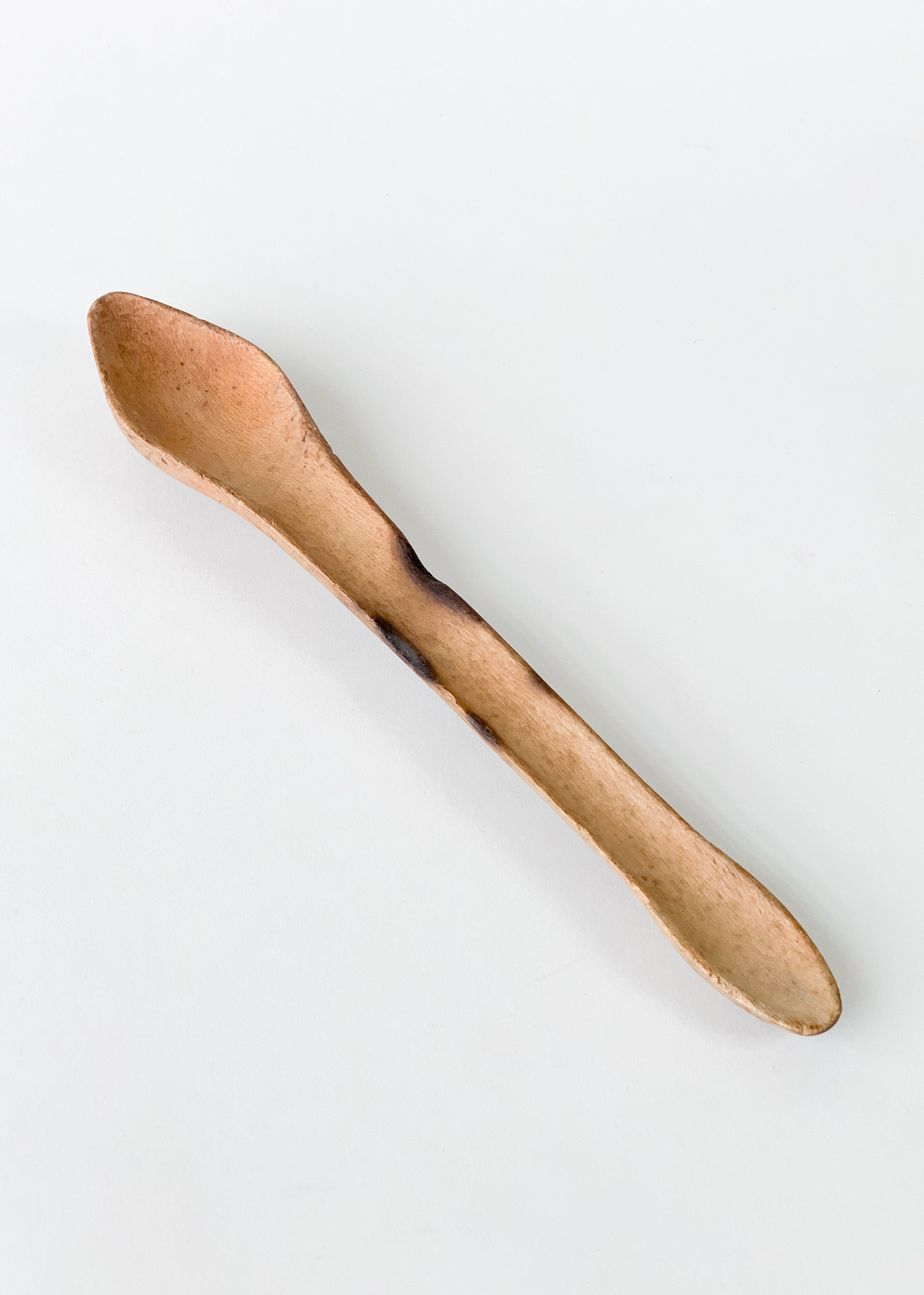Antique Primitive Carved Wood Spoon