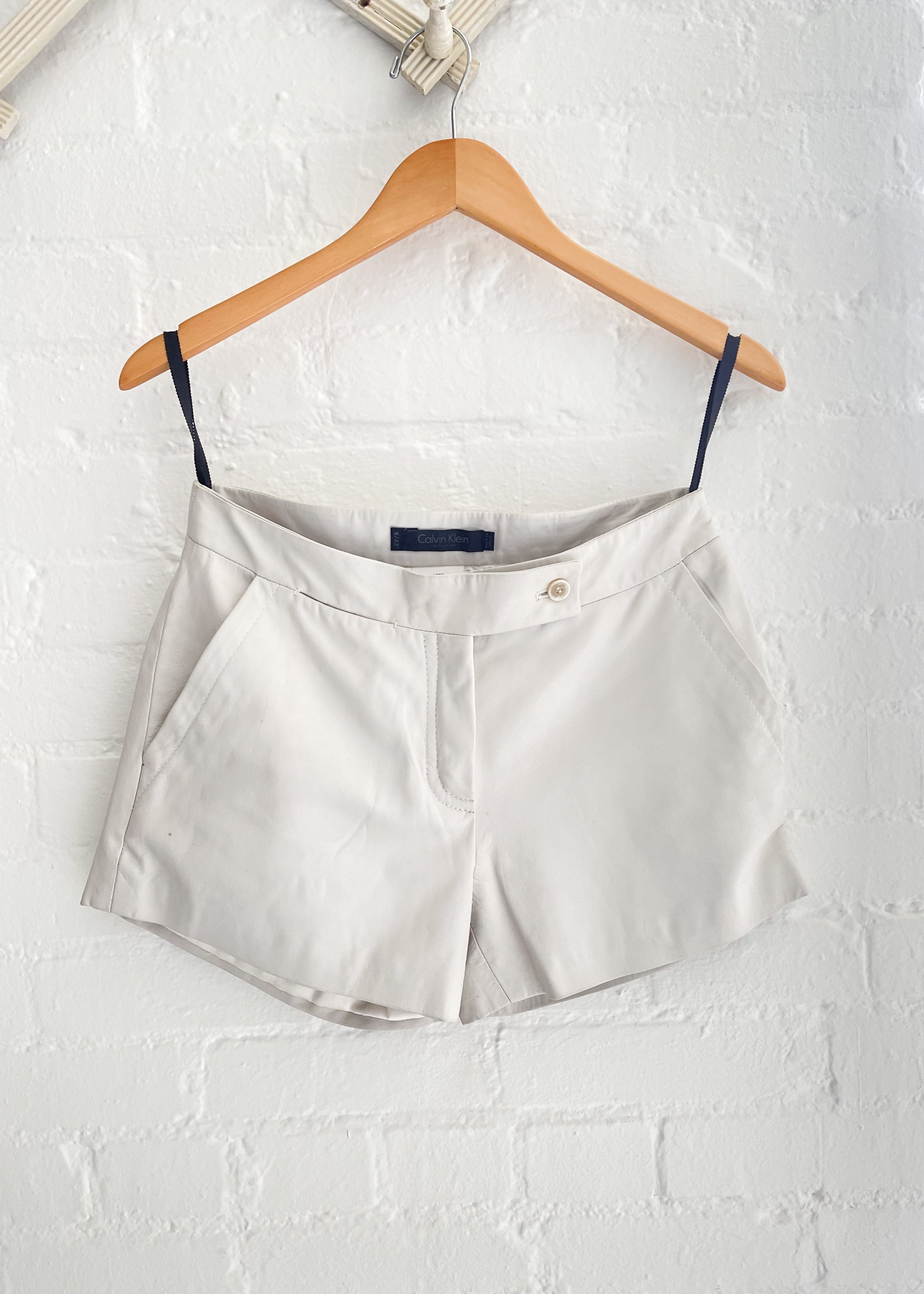 Vintage Calvin Klein Leather Shorts