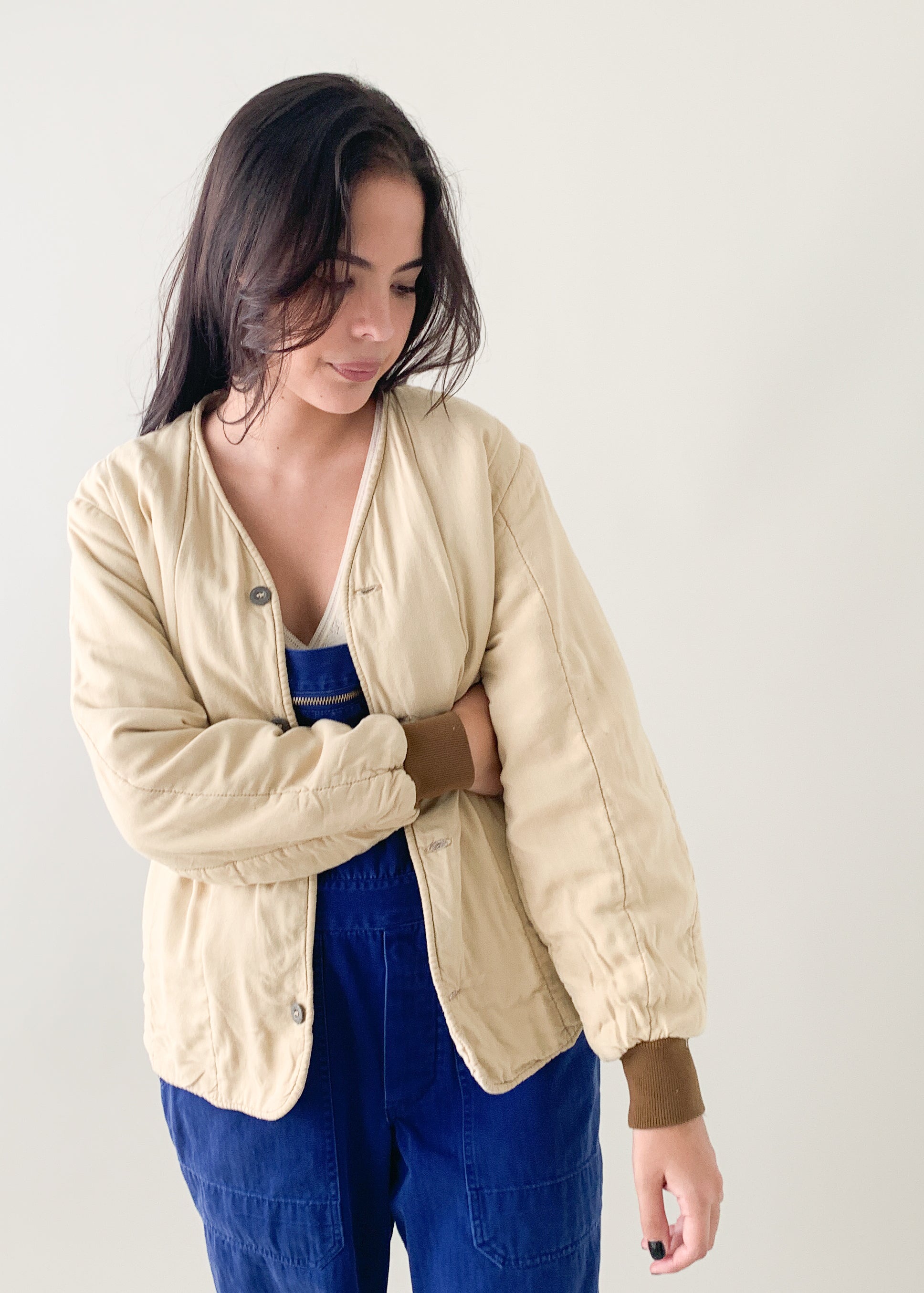 Vintage Czech Quilted Liner Jacket