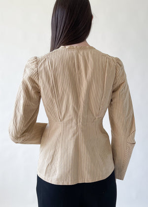 Dries Van Noten Striped Cotton Jacket