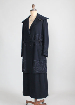 Edwardian Wool Coat and Skirt Set
