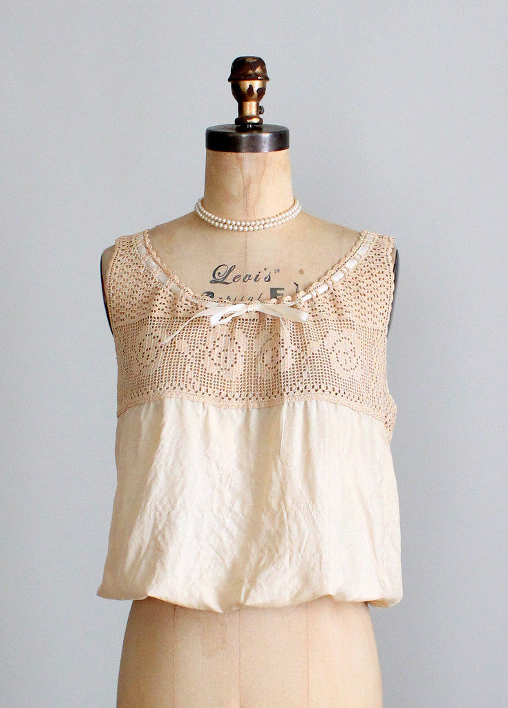 Vintage Edwardian silk camisole