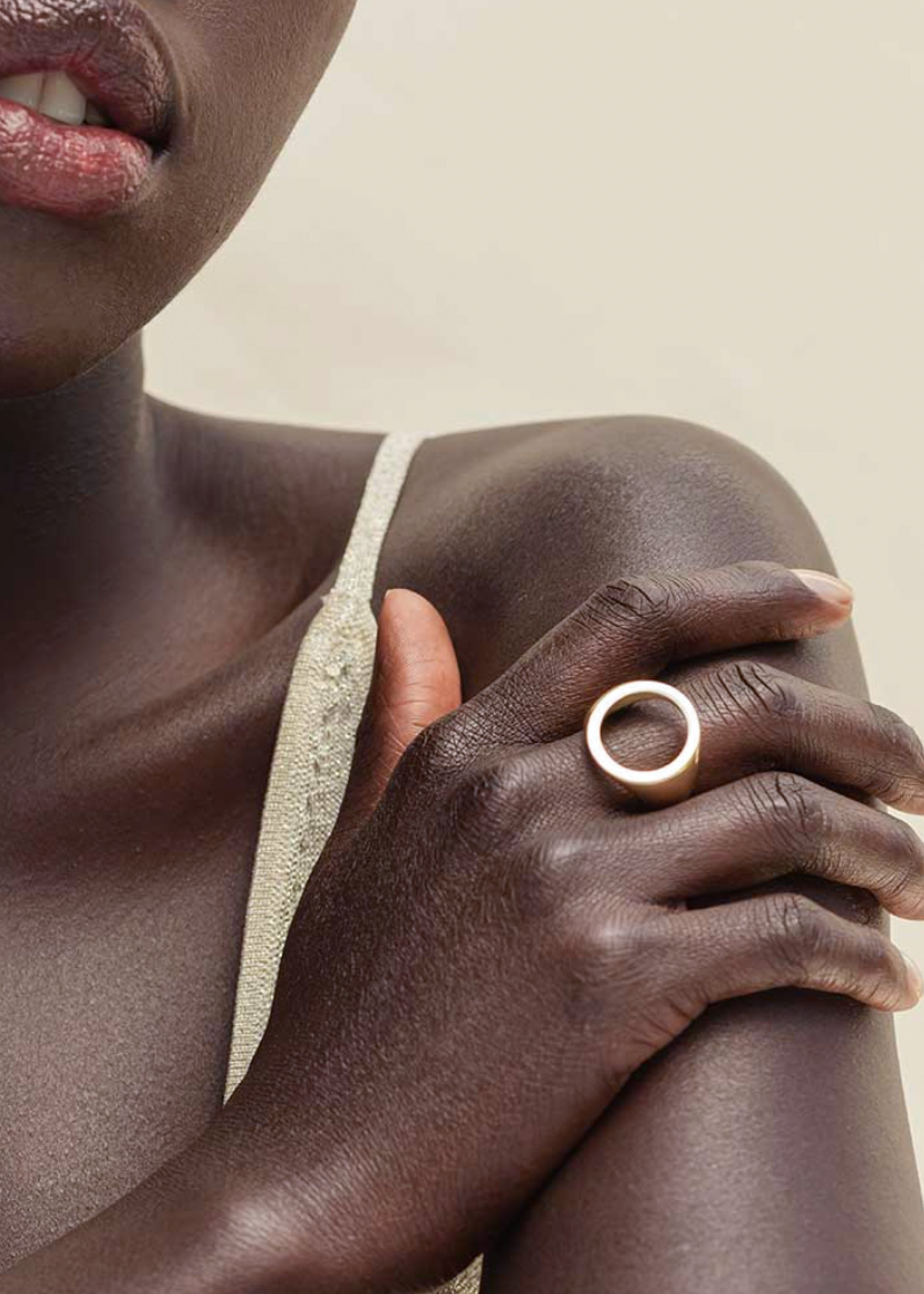 Open Circle Statement Ring
