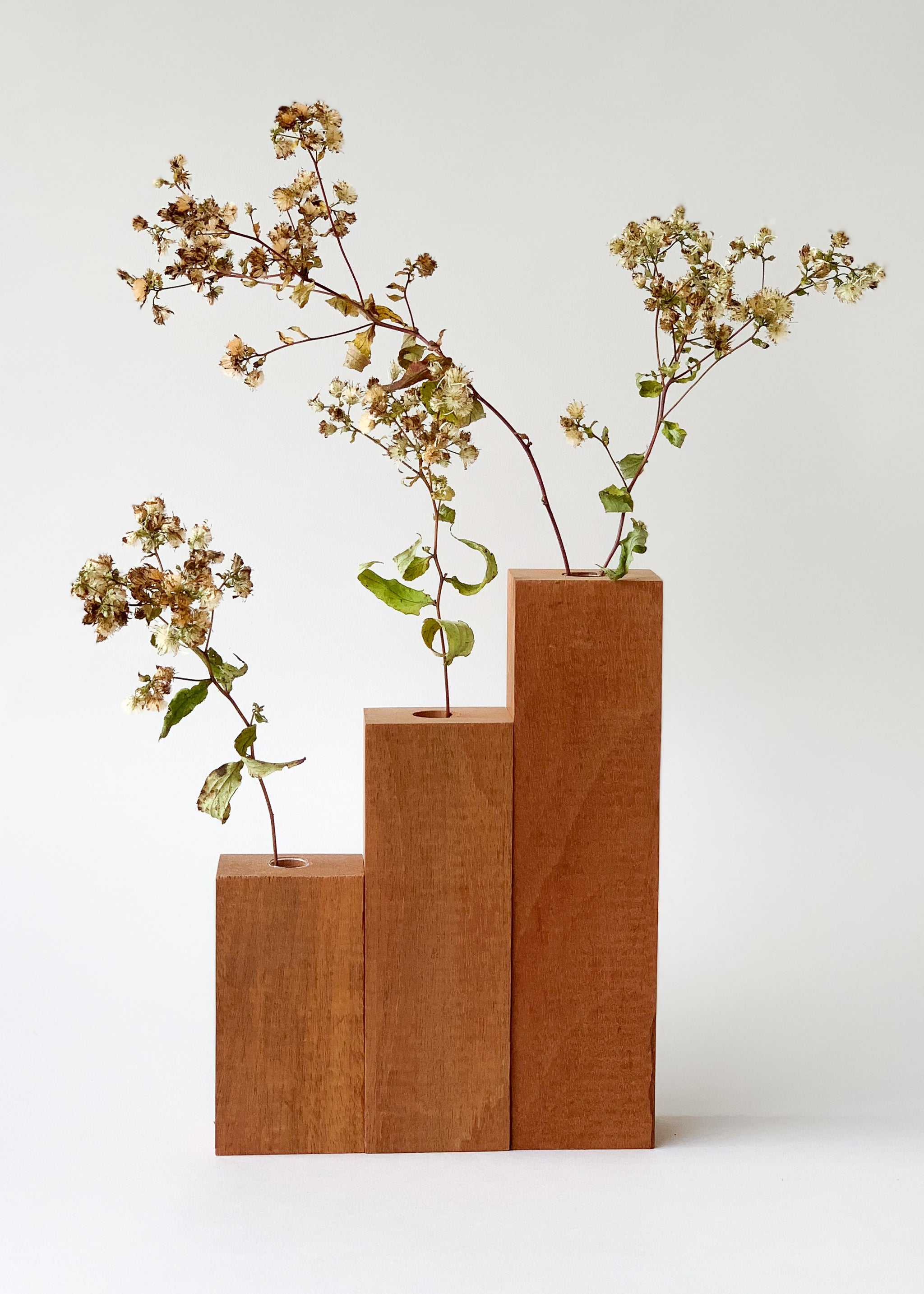 Ipe Wood Bud Vases
