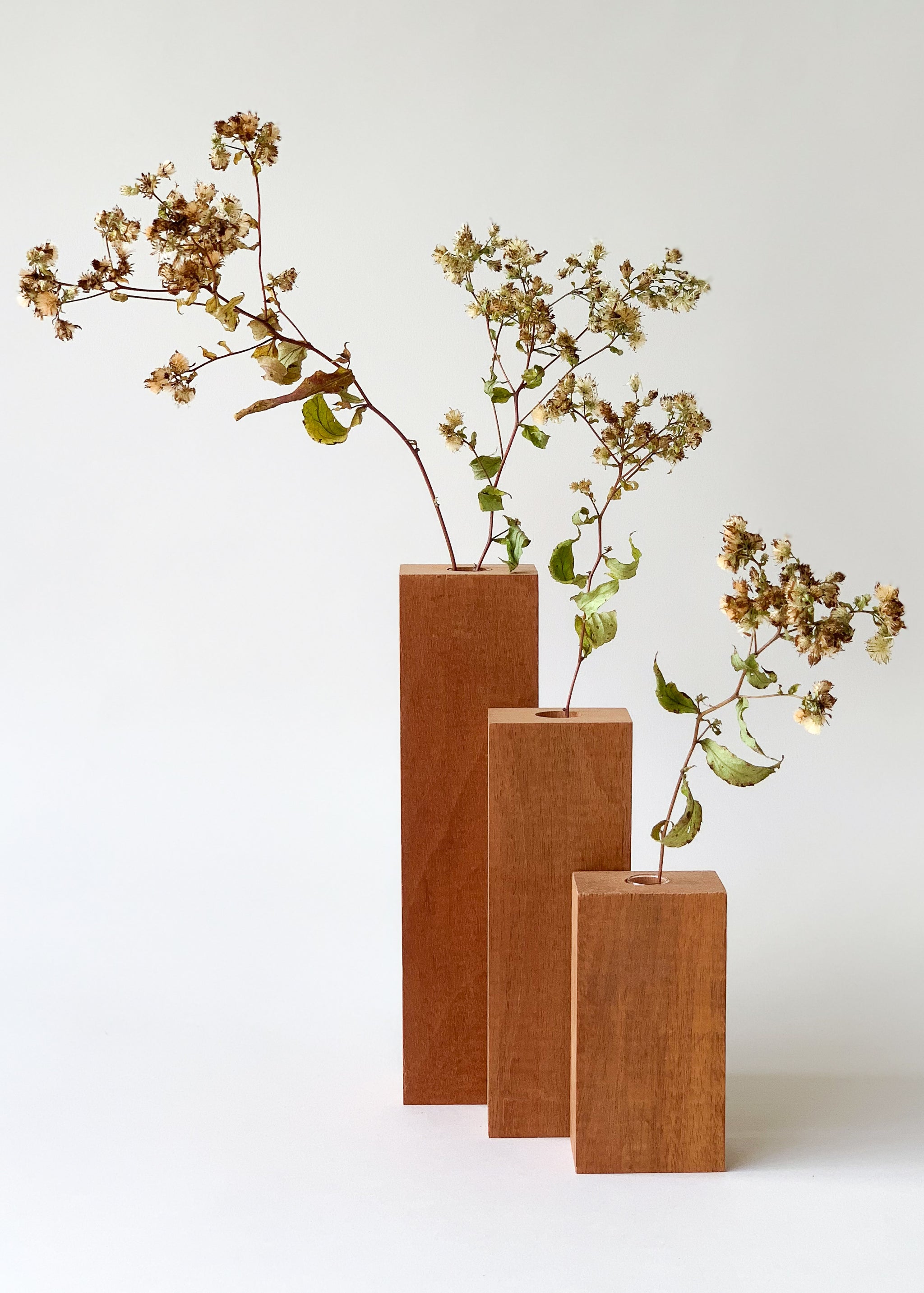 Ipe Wood Bud Vases