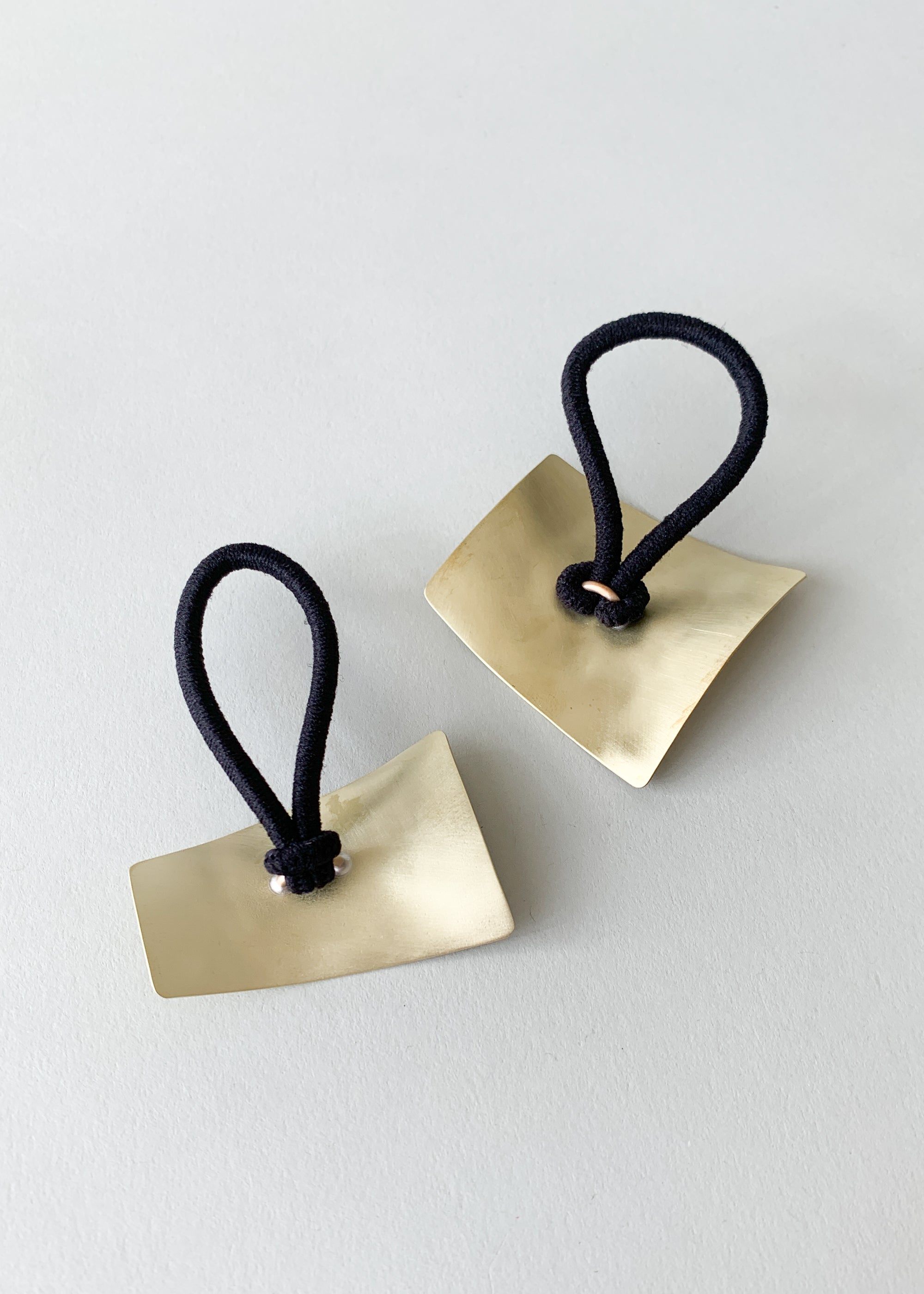 Geometric Brass Ponytail Holder