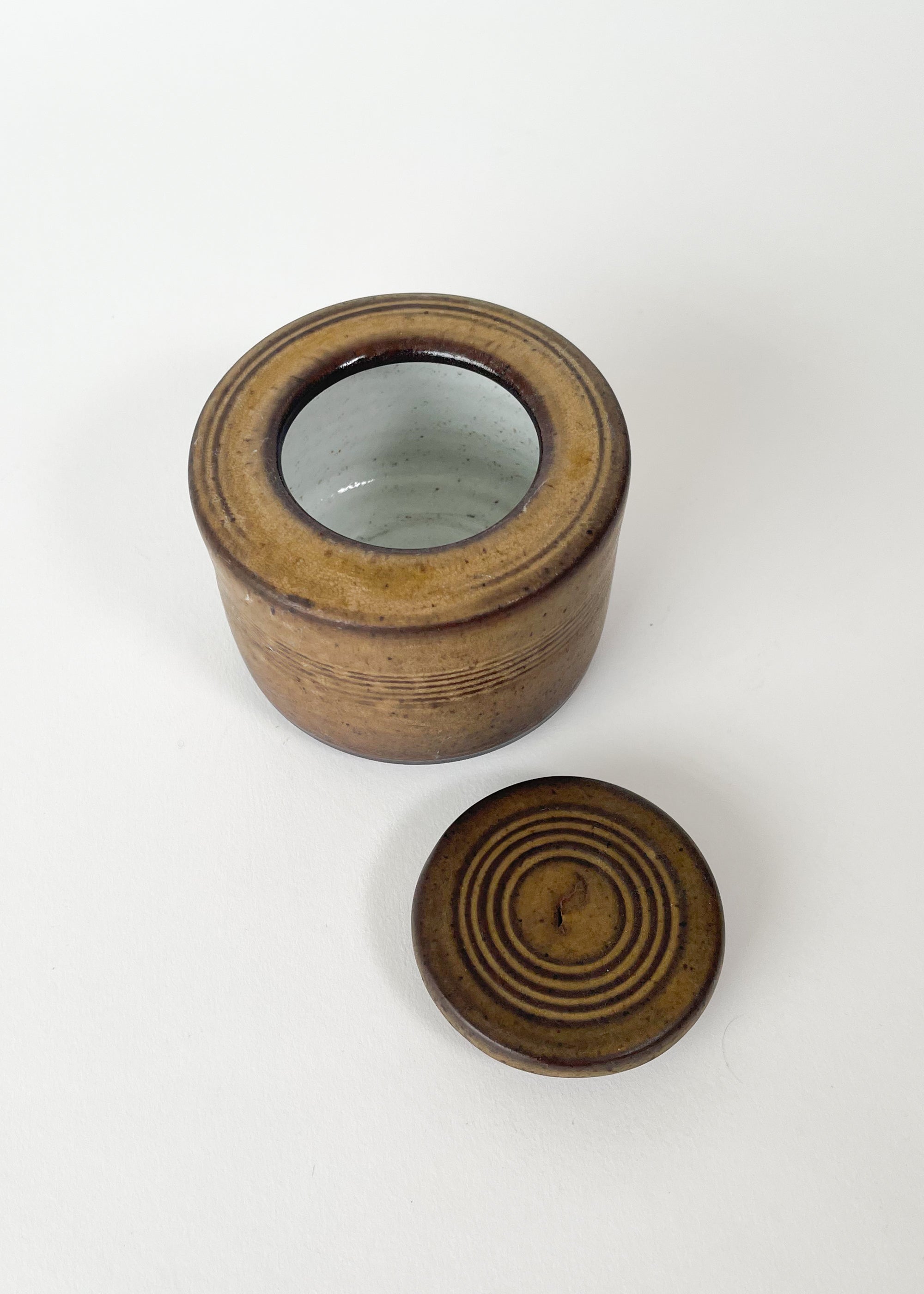 Vintage MCM Zaalberg Studio Pottery Sugar Jar