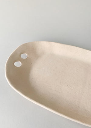 Dots and Lines Oval Tray
