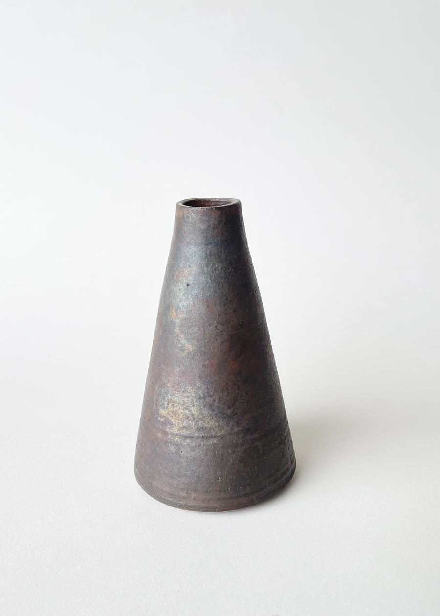 Vintage Handmade Raku Bud Base