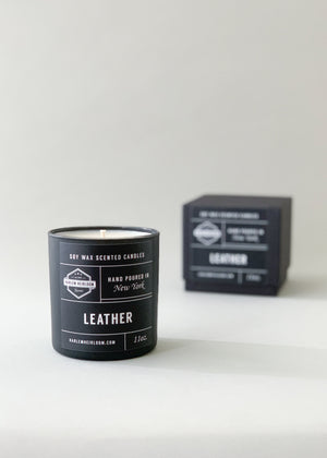 Leather Soy Candle