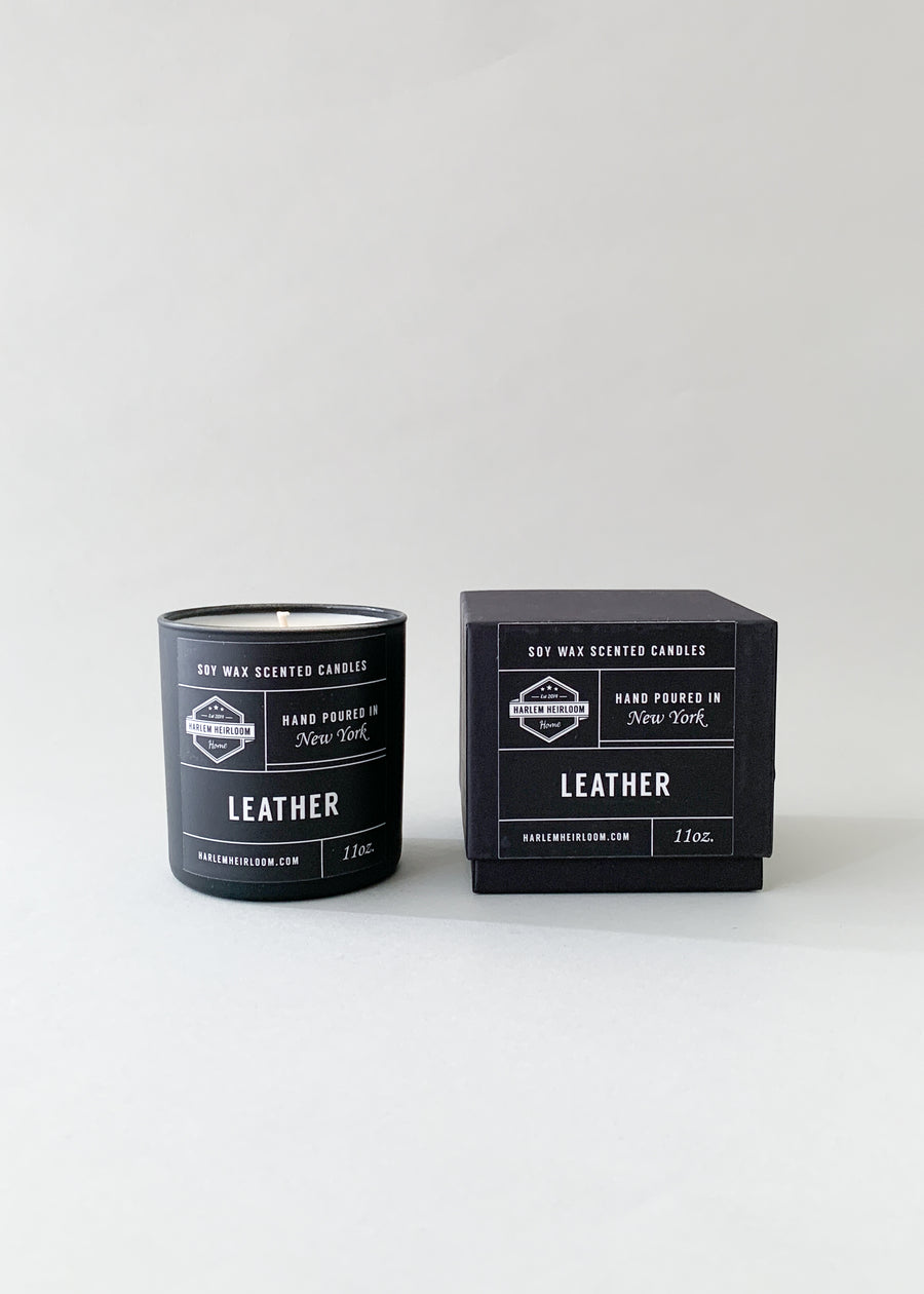 Leather Soy Candle