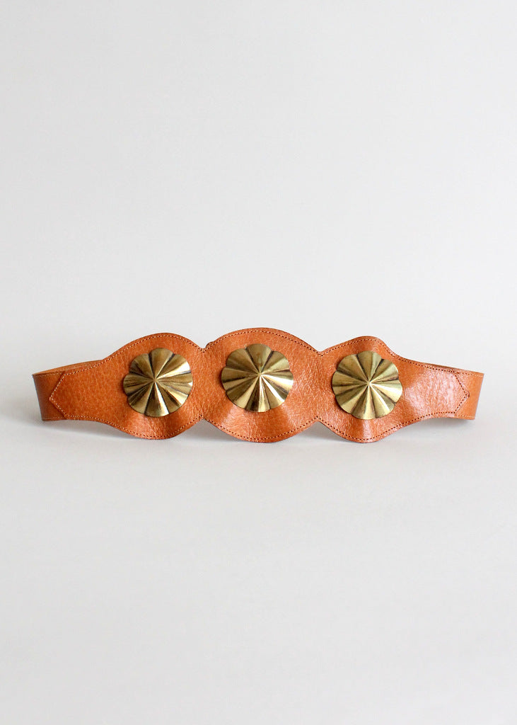 vintage 1950s leather cinch belt