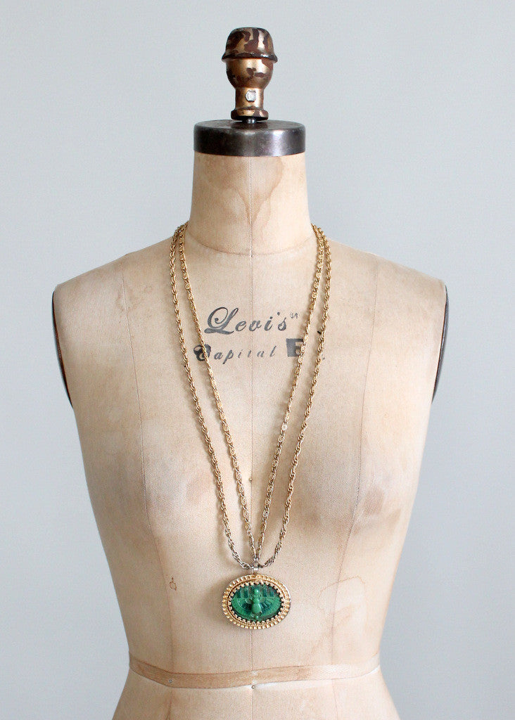 Vintage Late 1960s Napier Egyptian Statement Necklace
