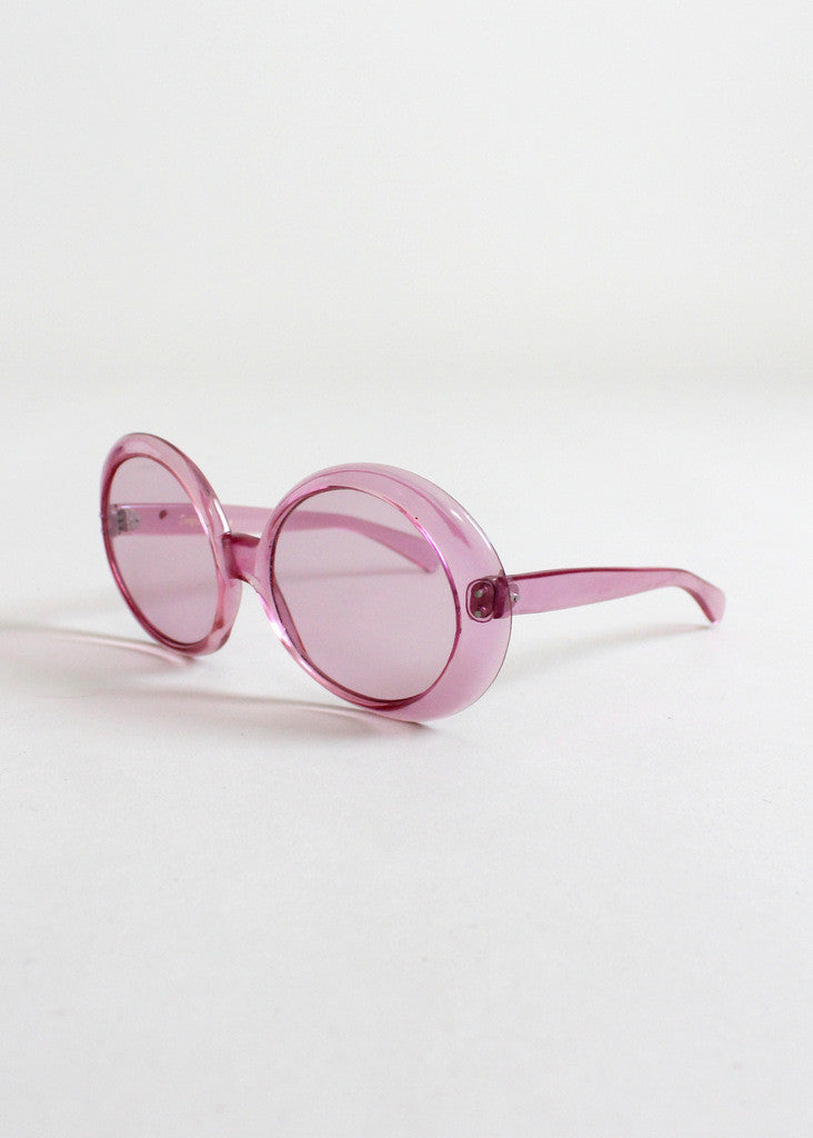 Vintage 1960s Pink Solfina Italian Sunglasses