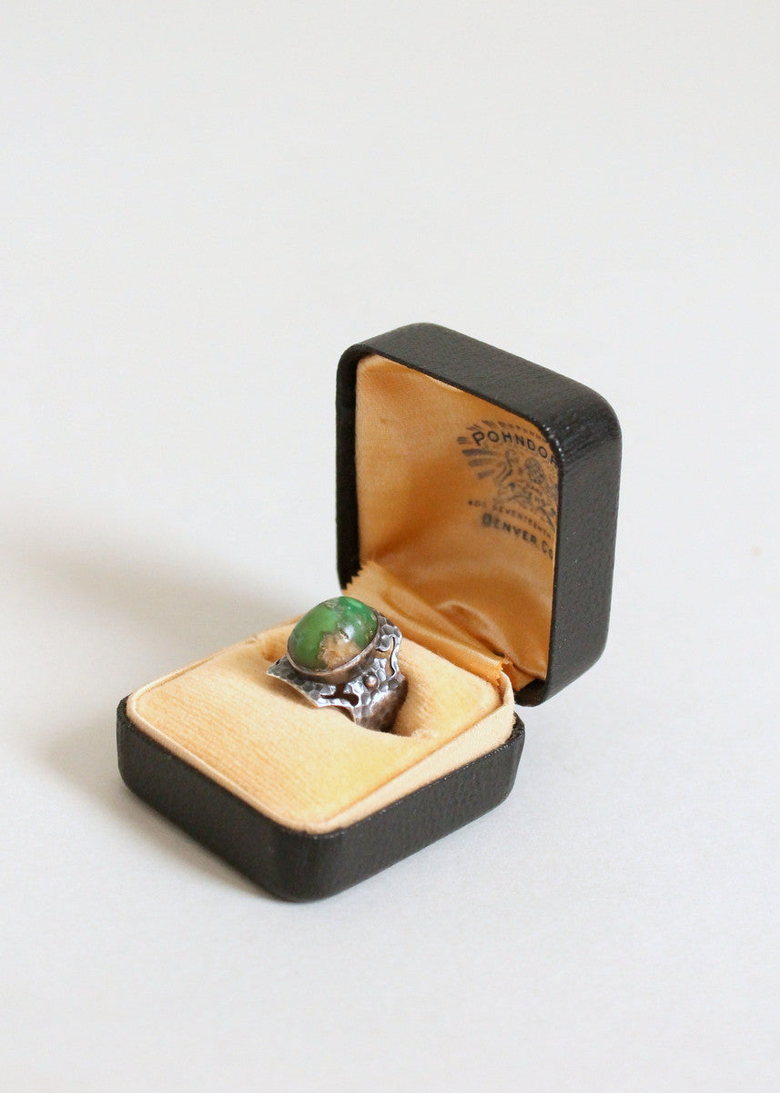 Vintage Turquoise and Sterling Silver Ring