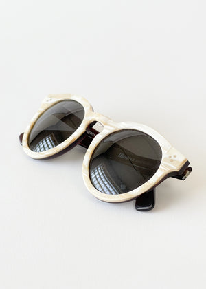 Illesteva White Marbleized Sunglasses