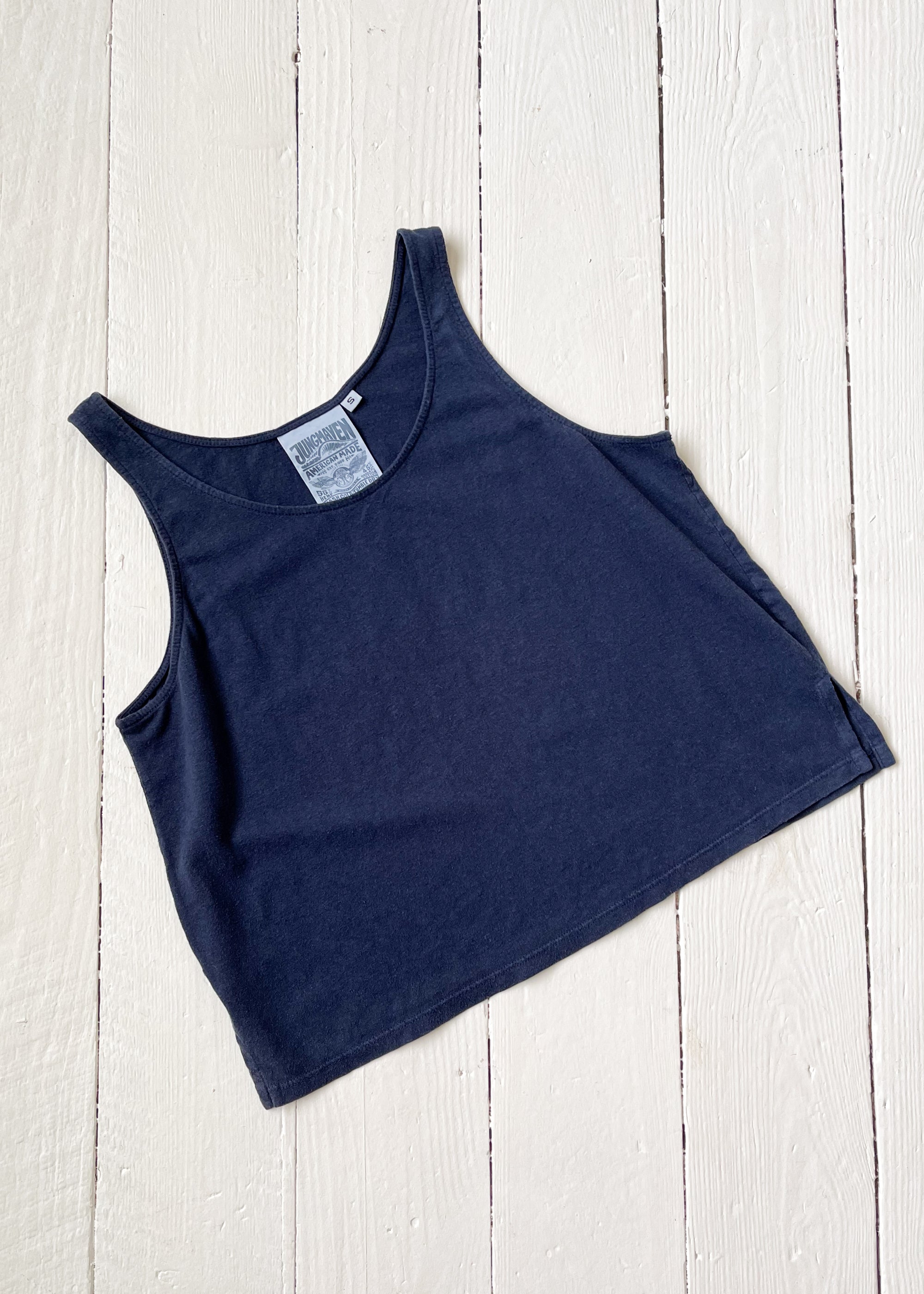 Jungmaven Navy Cropped Tank