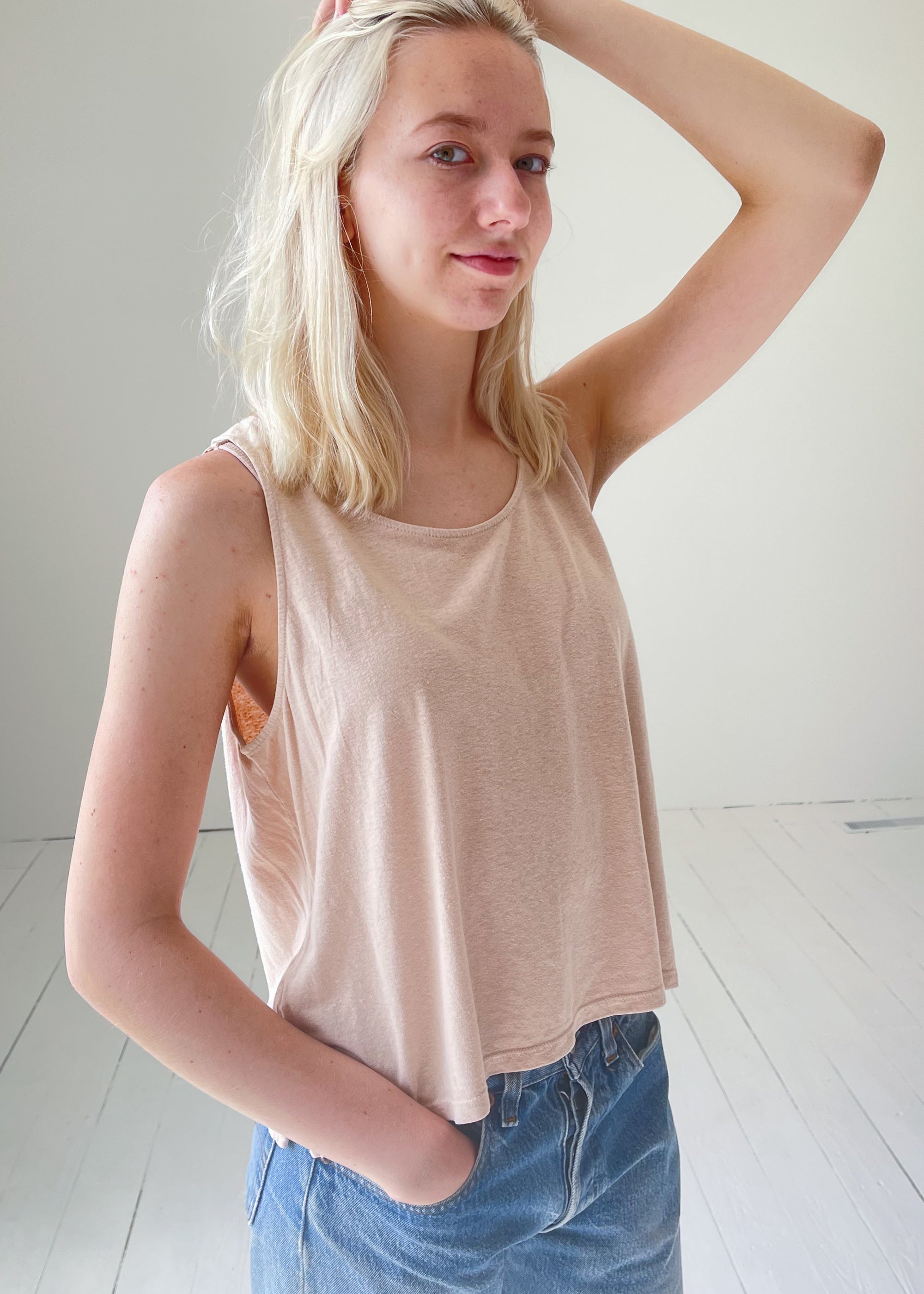Jungmaven Dusty Pink Cropped Tank