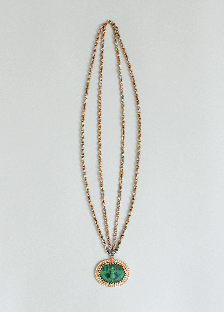 Vintage Late 1960s Napier Egyptian Statement Necklace