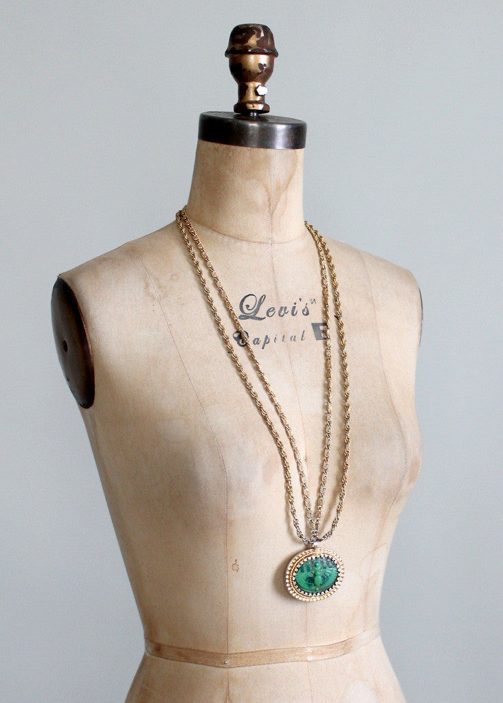 Vintage Late 1960s Napier Egyptian Statement Necklace