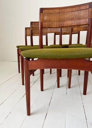 Vintage Danish Modern Erik Wørts Dining Table and Chairs