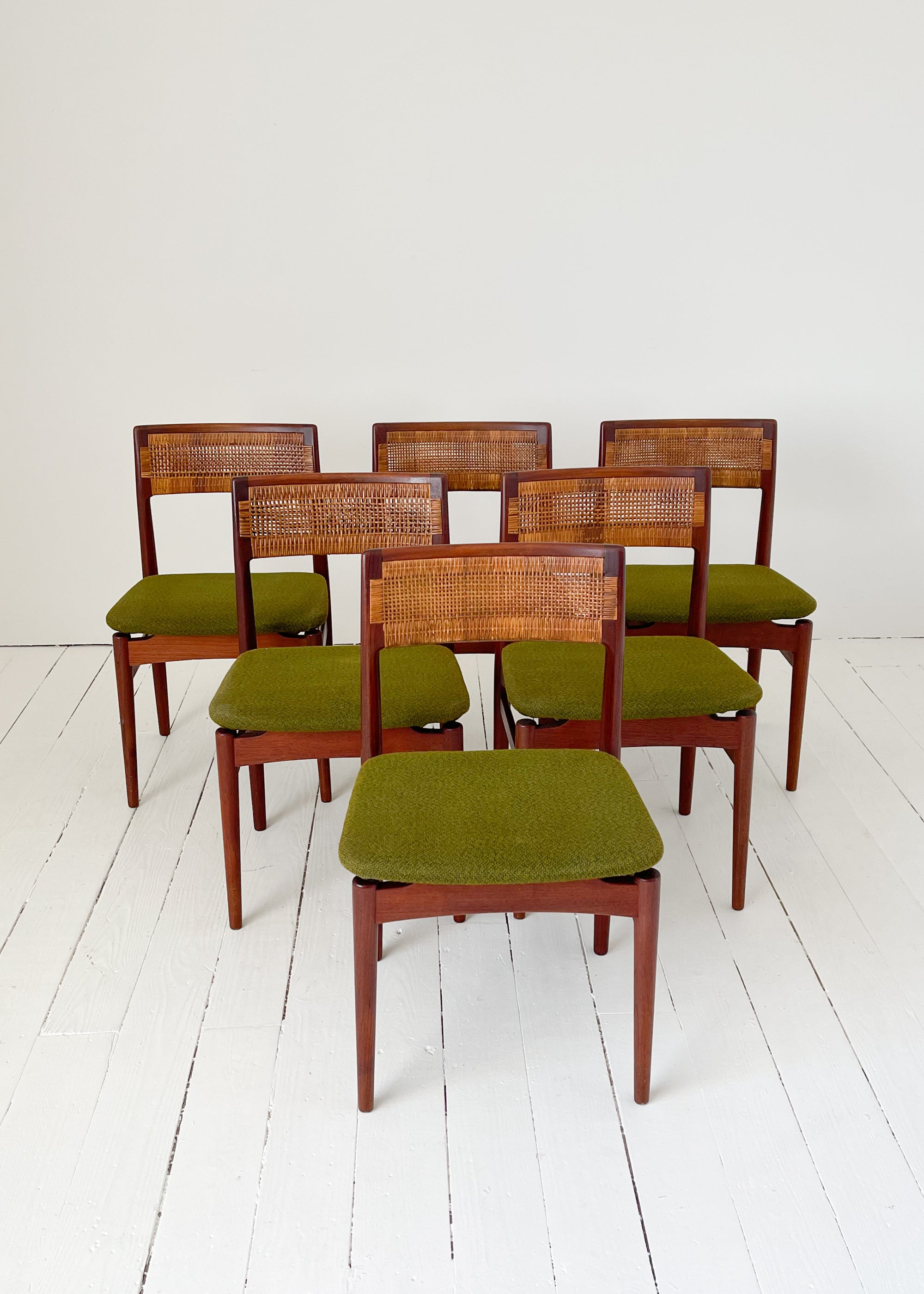 Vintage Danish Modern Erik Wørts Dining Table and Chairs