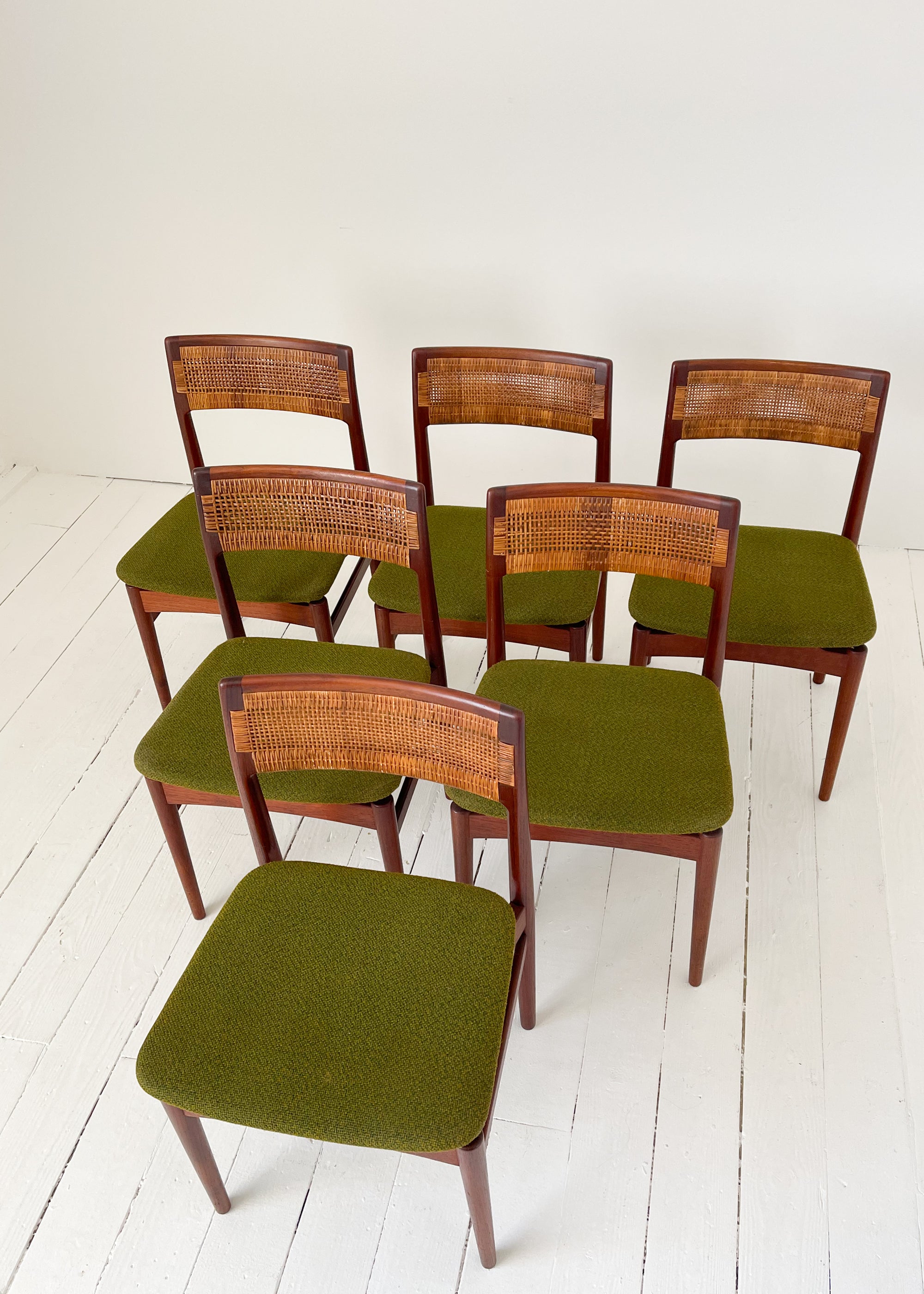 Vintage Danish Modern Erik Wørts Dining Table and Chairs