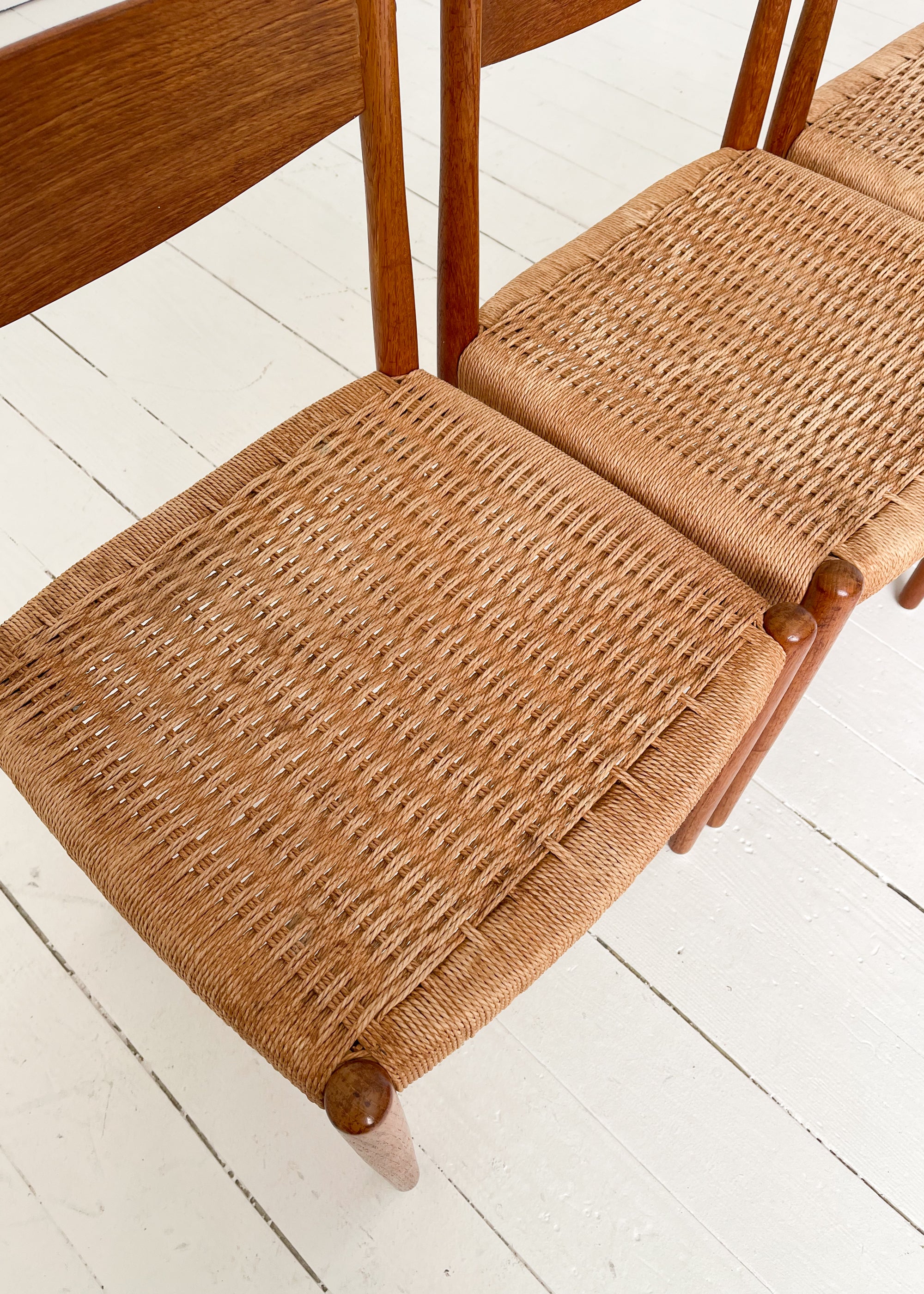 Vintage Mid-Century Poul Volther Teak Dining Chairs